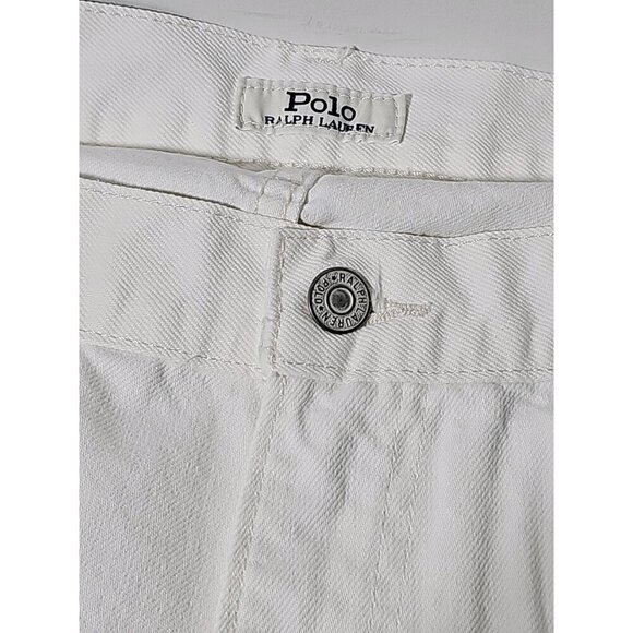 Polo Ralph Lauren 36x30 White The Sullivan Slim All Over Pony Denim Jeans NWT - Picture 4 of 9